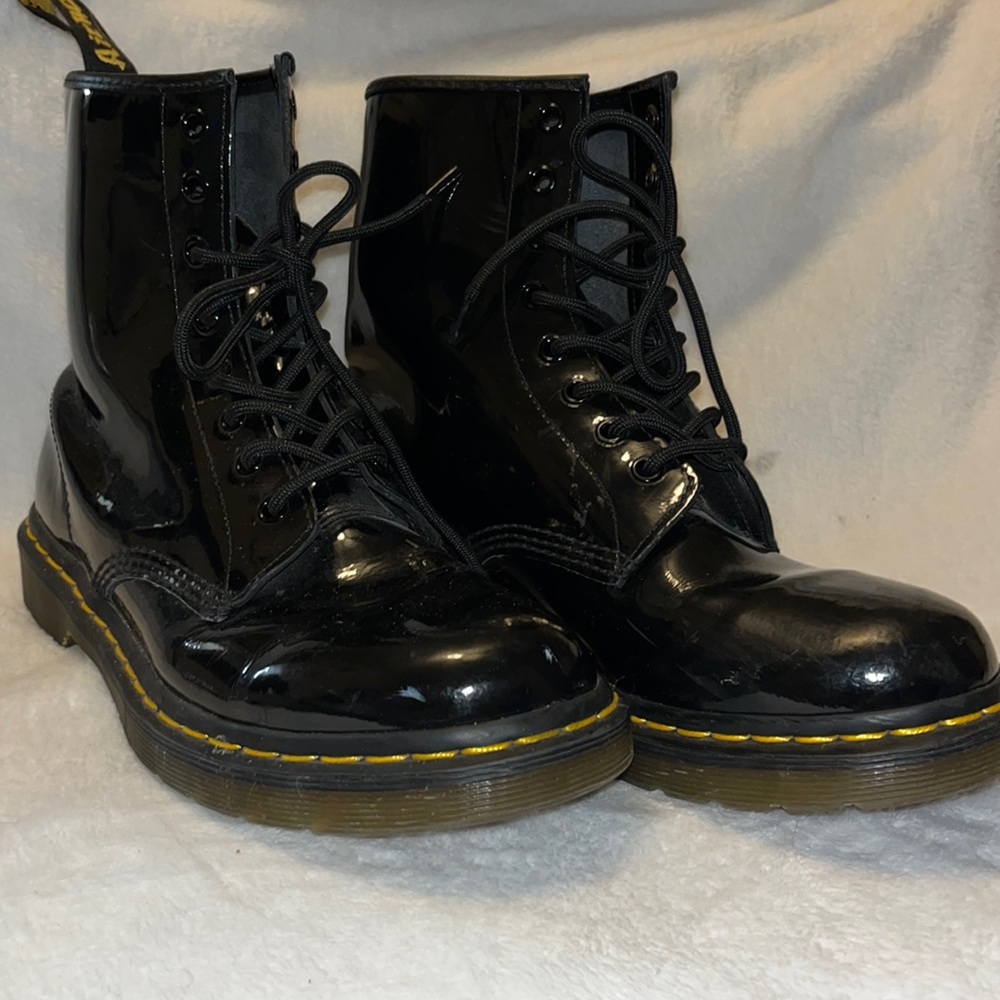 Shiney dr martens boots